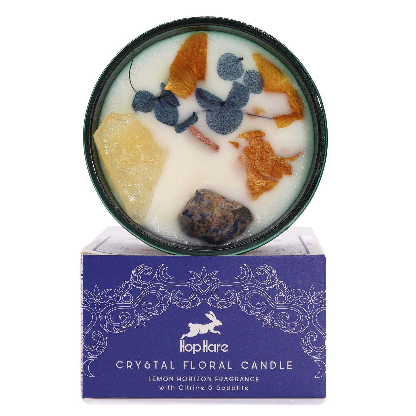 Krystall Candle- Hals- og Tredje Øye Chakra