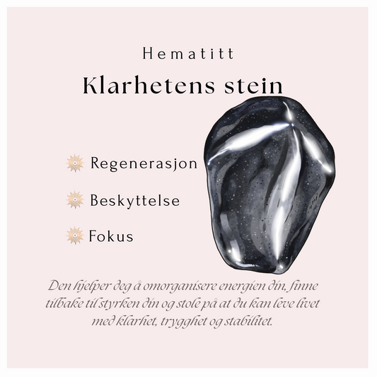 Hematitt armbånd - Klarhetens stein