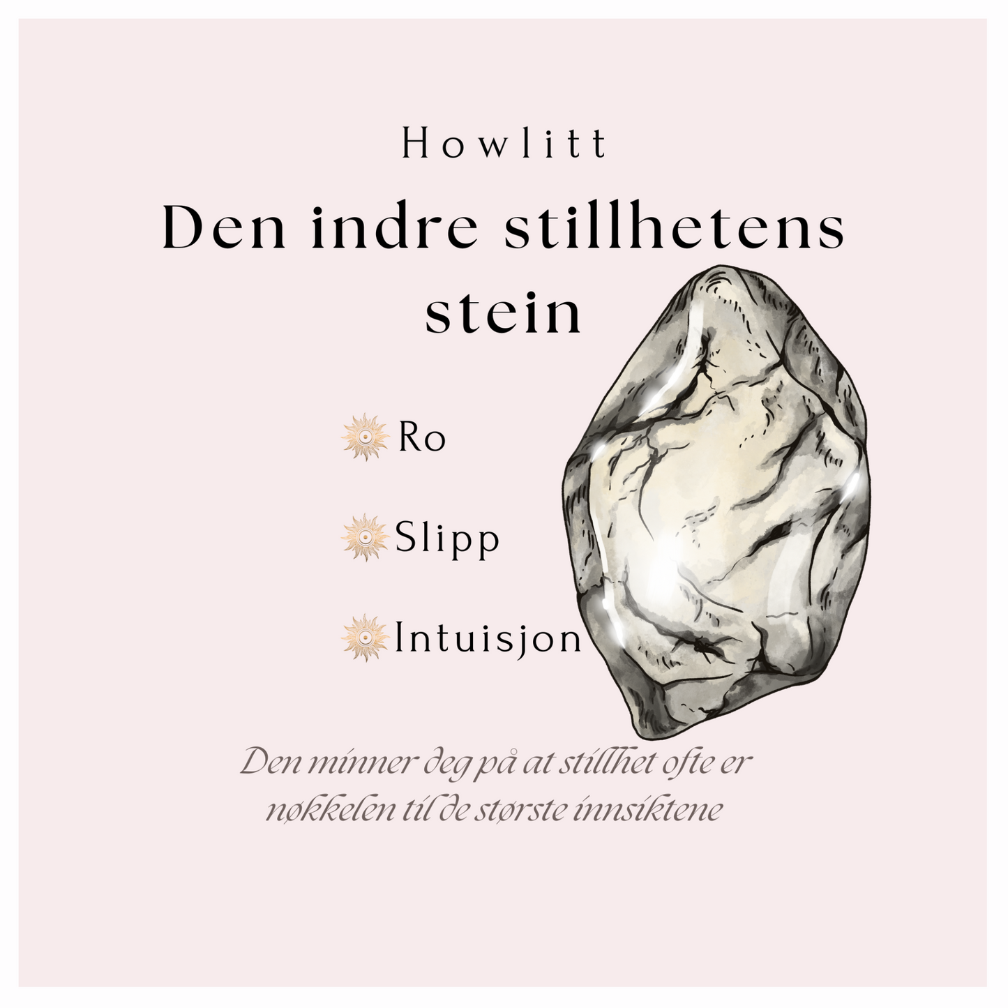 Howlitt armbånd - Den indre stillhetens stein