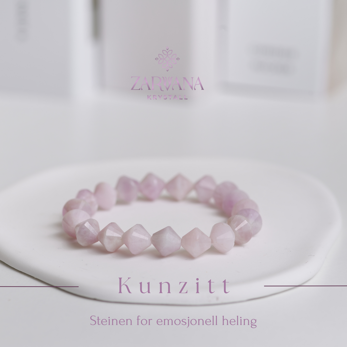 Kunzitt armbånd – Steinen for emosjonell heling
