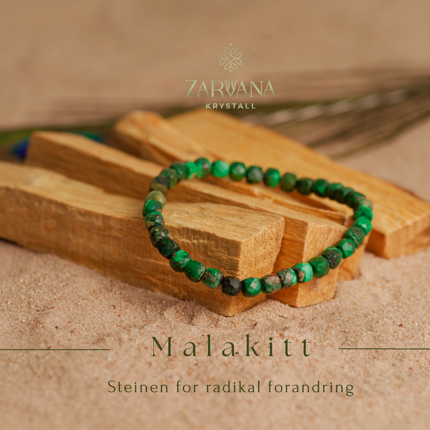 Malakitt kube armbånd – Steinen for radikal forandring