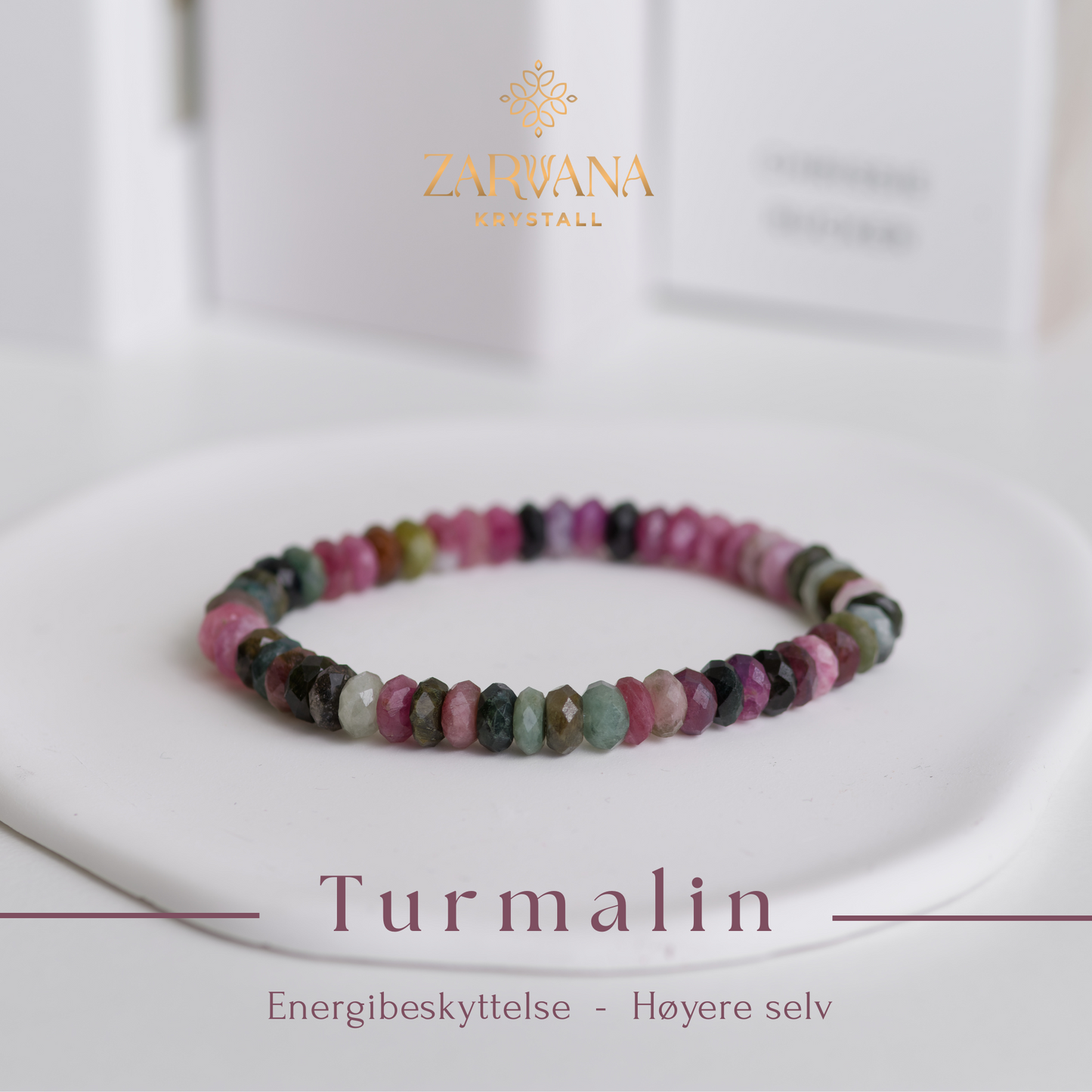 Turmalin Fasettert armbånd - Spirituell forbindelse og beskyttelse