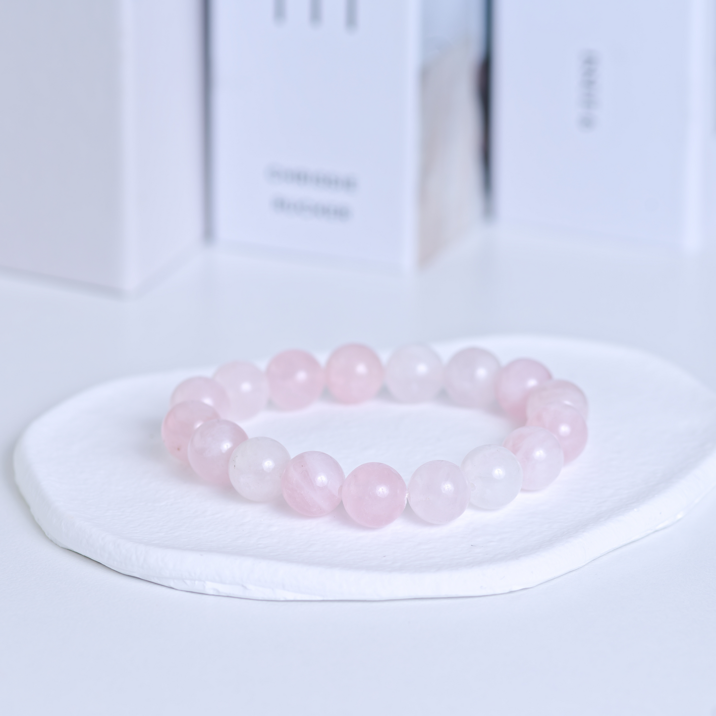 Rosenkvarts armbånd – 10 mm