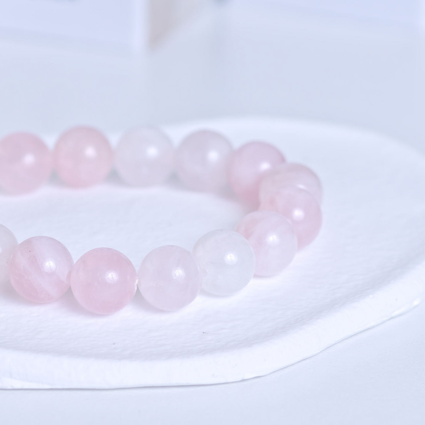Rosenkvarts armbånd – 10 mm