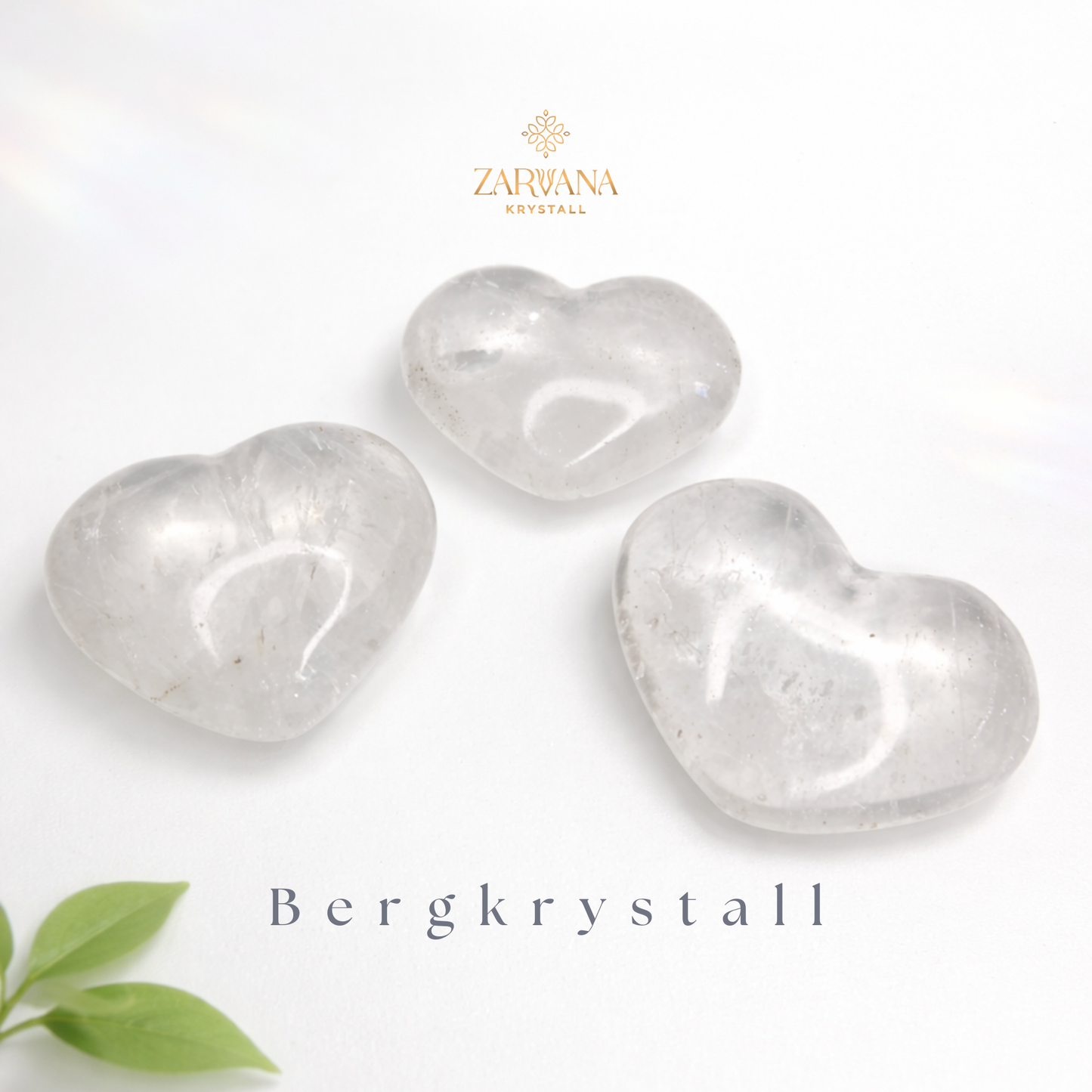 Bergkrystall Hjerte 4–5 cm – Naturlig Hjerteformet Bergkrystall