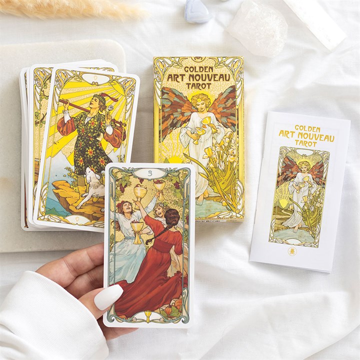 Golden Art Nouveau Tarot-kort