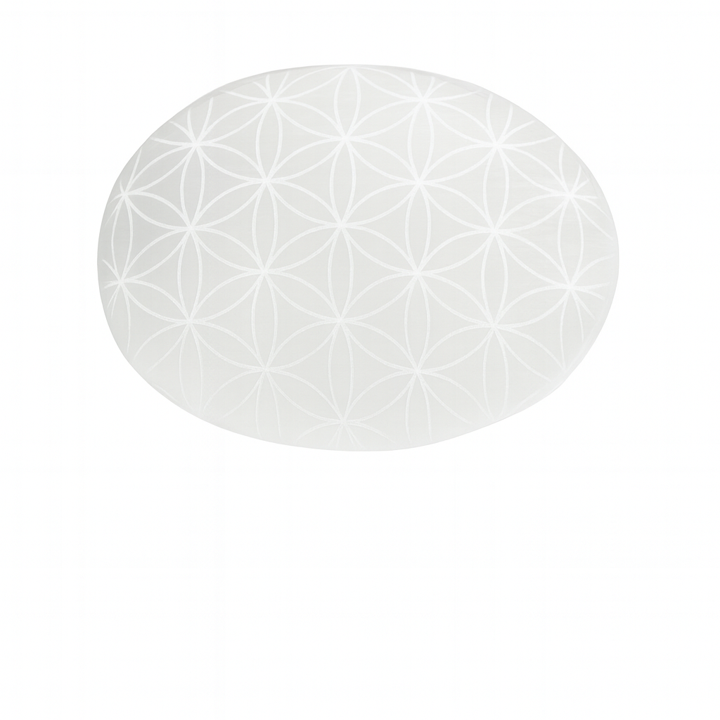 Selenitt Såpe (Livets Blomst) – Hvit Krystall fra Marokko