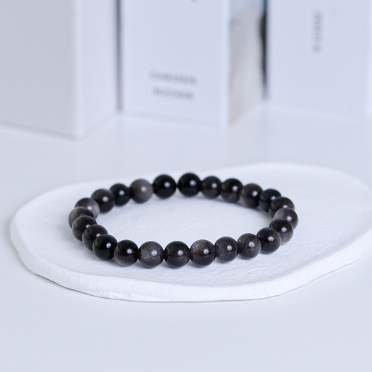 Obsidian armbånd