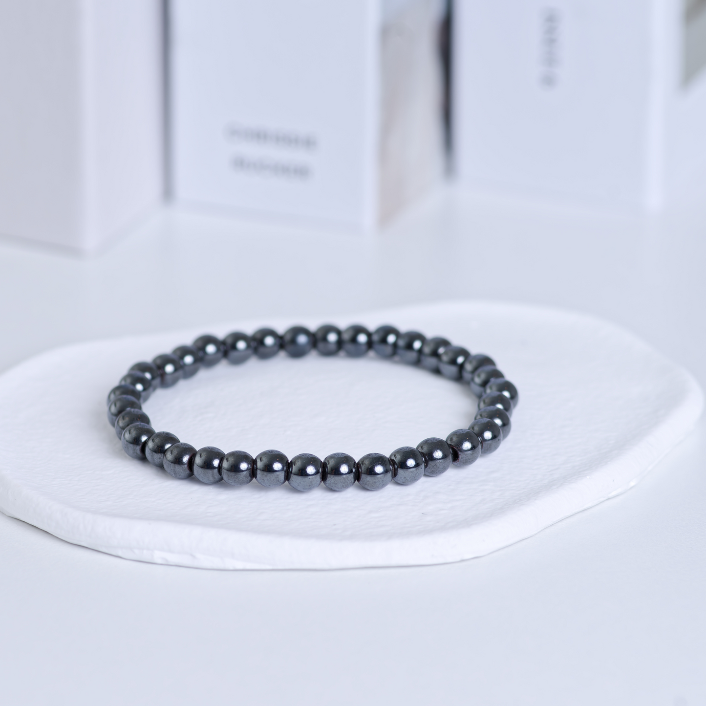 Hematitt armbånd 6 mm