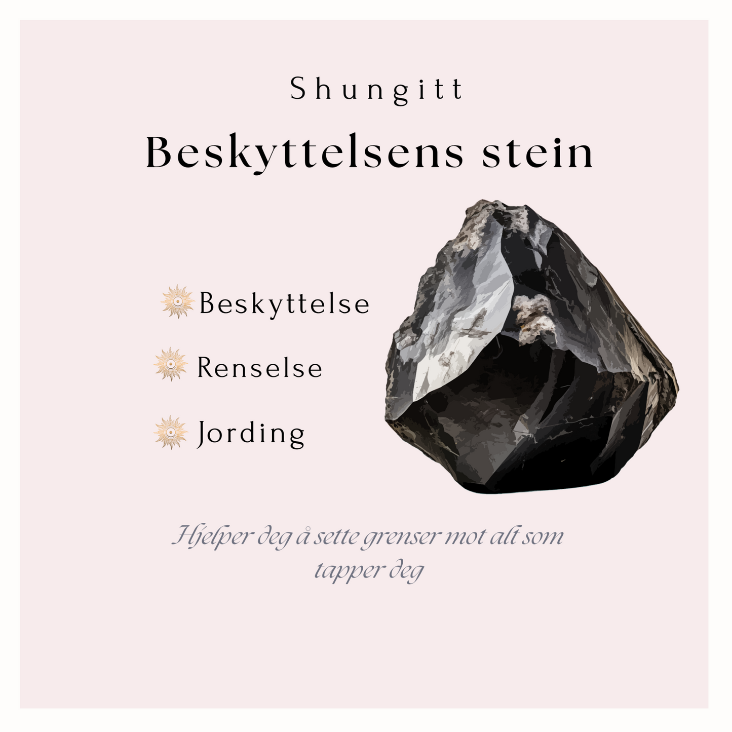 Shungitt armbånd - Beskyttelsens stein