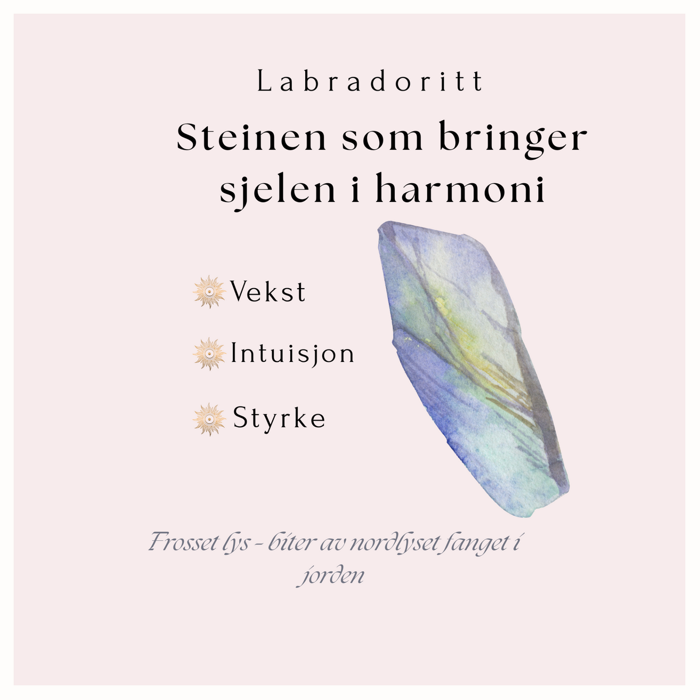 Labradoritt armbånd  - Steinen som bringer sjelen i harmoni