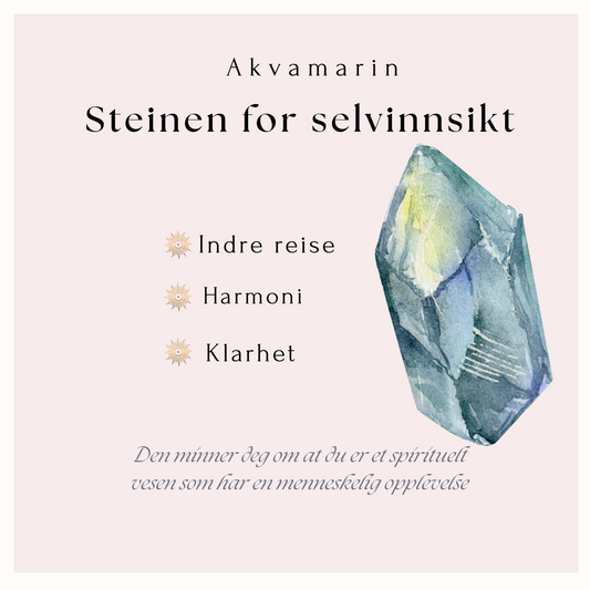 Akvamarin armbånd - Steinen for selvinnsikt