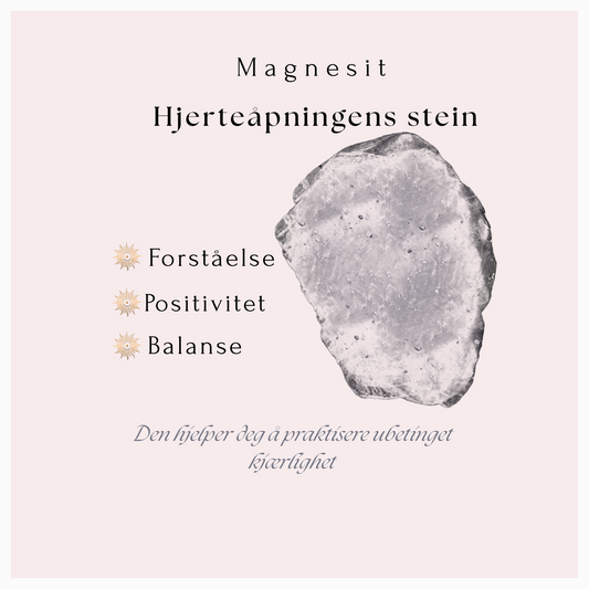 Magnesitt armbånd -  Hjerteåpningens stein