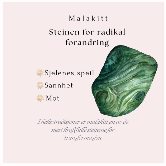 Malakitt kube armbånd – Steinen for radikal forandring