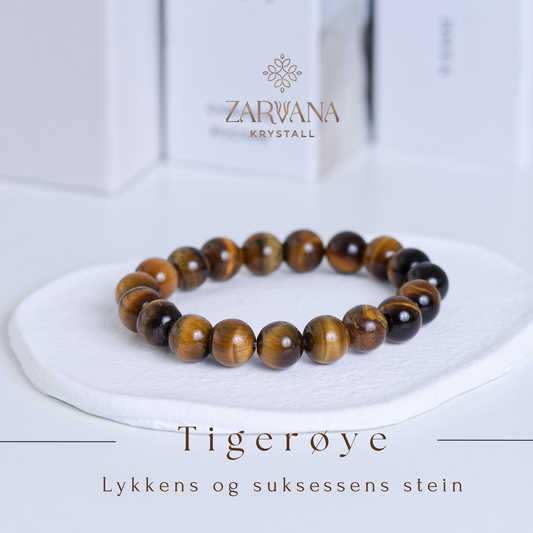 Tigerøye armbånd  - Lykkens og suksessens stein