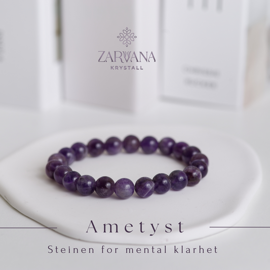 Ametyst armbånd -Steinen for mental klarhet
