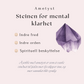 Ametyst armbånd -Steinen for mental klarhet