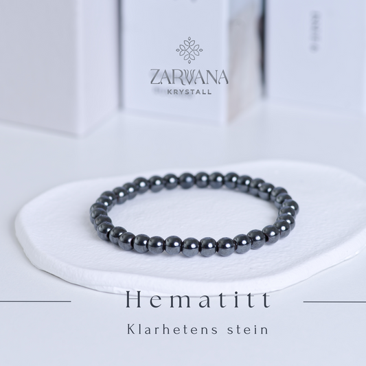Hematitt armbånd - Klarhetens stein