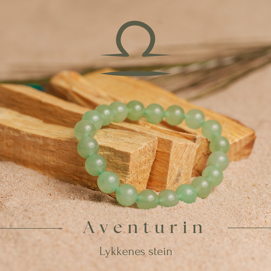 Aventurin armbånd - Lykkenes stein