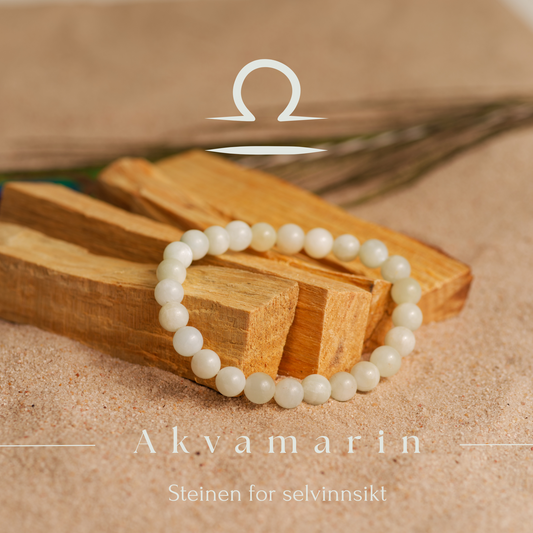 Akvamarin armbånd - Steinen for selvinnsikt