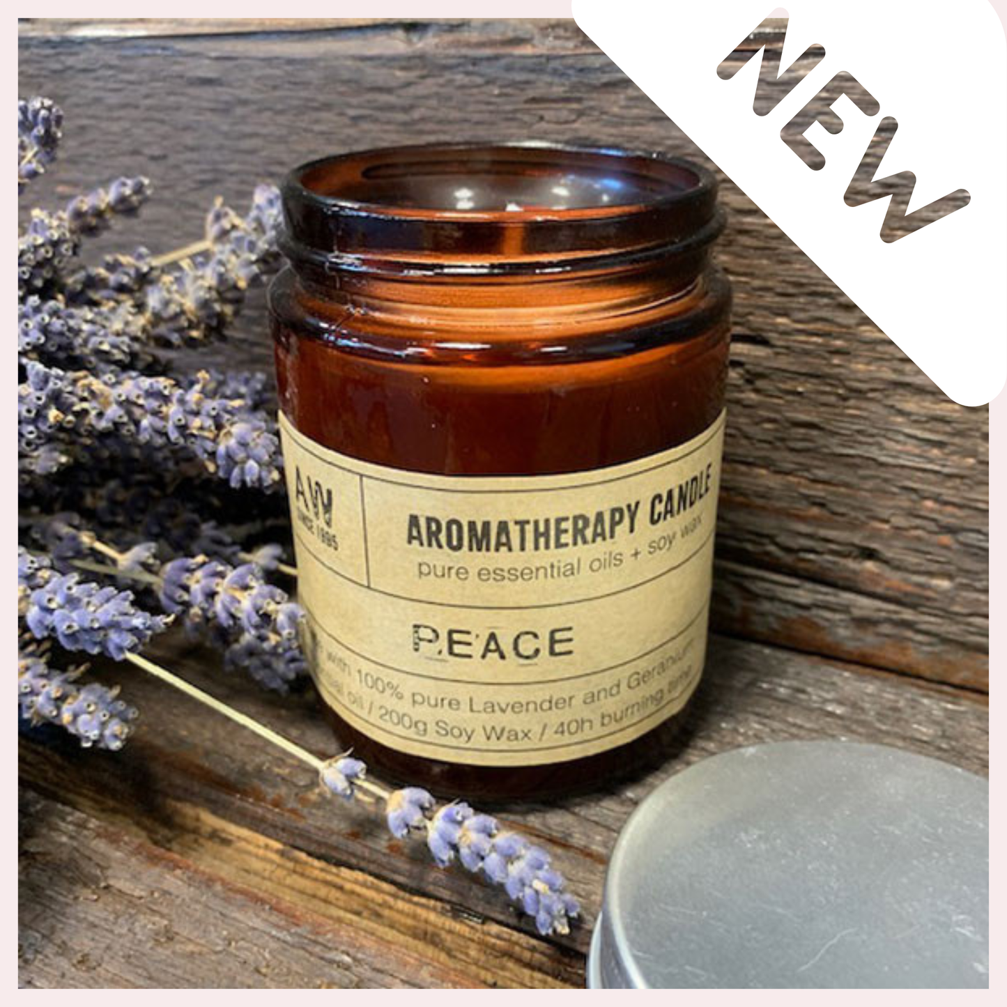 Aromatherapy Soya Lys 200g - Peace