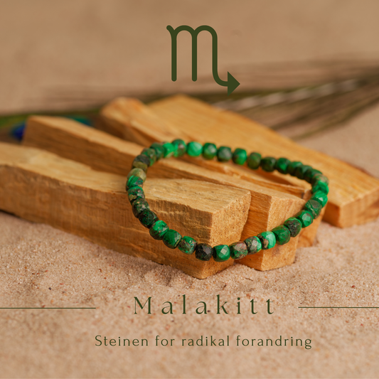 Malakitt kube armbånd – Steinen for radikal forandring