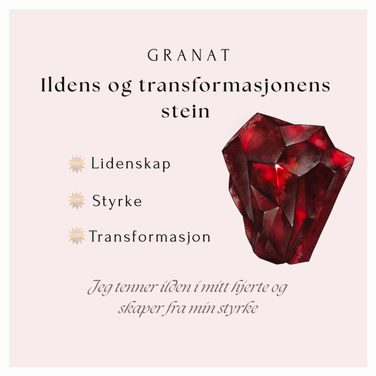Granat – Ildens og transformasjonens stein