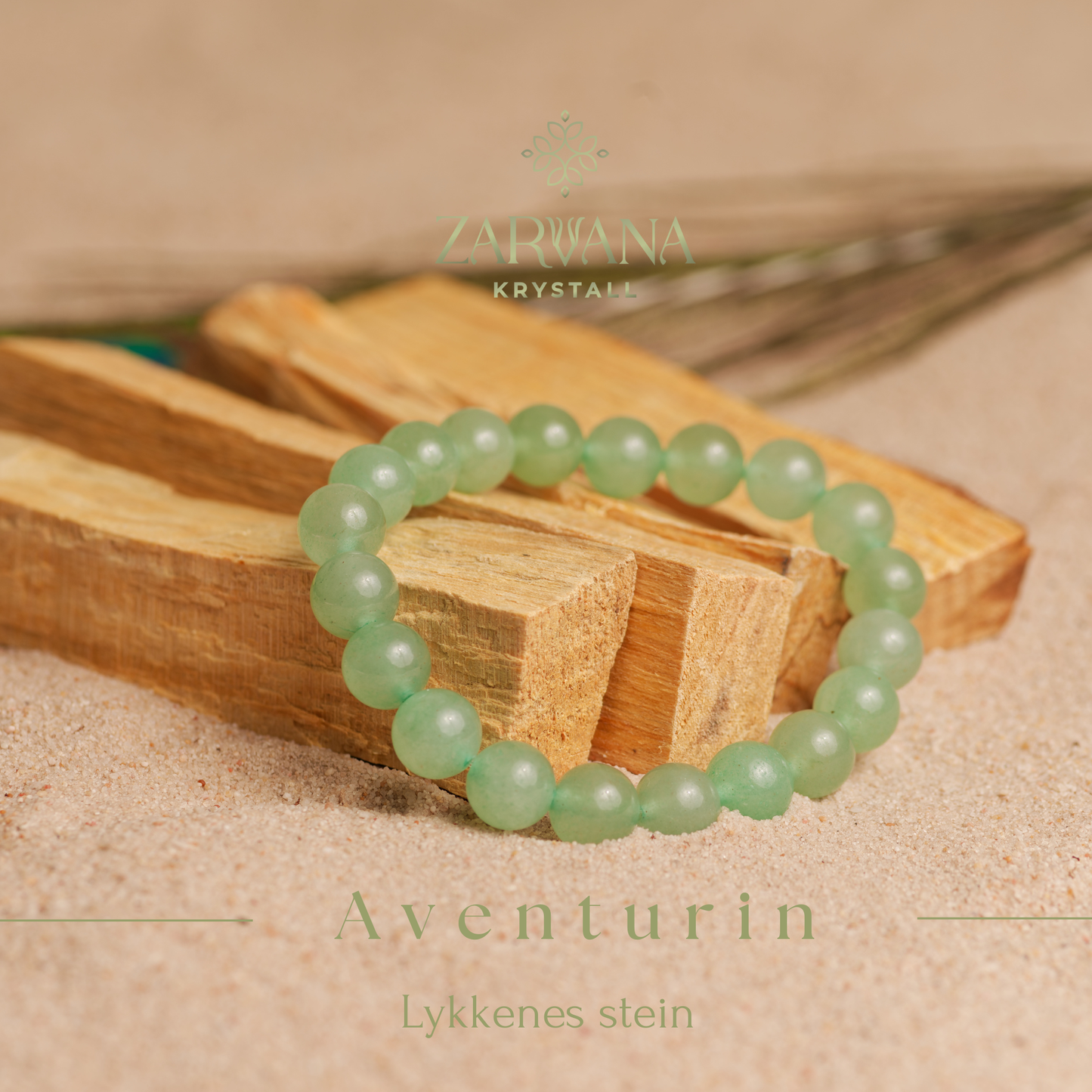 Aventurin armbånd - Lykkenes stein