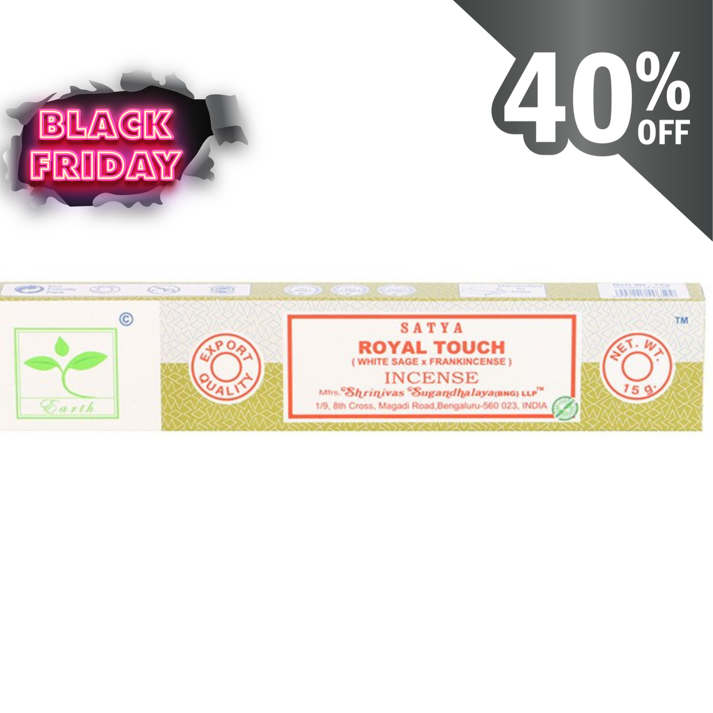 Royal Touch Earth Røkelse fra Satya