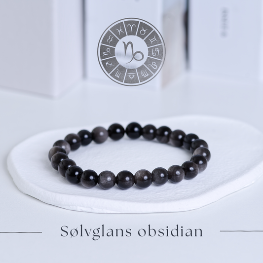 Obsidian armbånd  - Speilsteinen