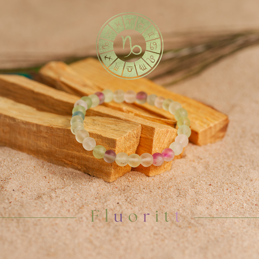 Fluoritt armbånd - Dybdenes stein