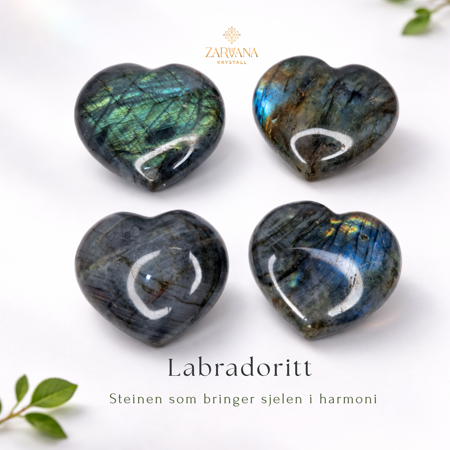 Labradoritt Hjerte 5–6 cm – Steinen som bringer sjelen i harmoni