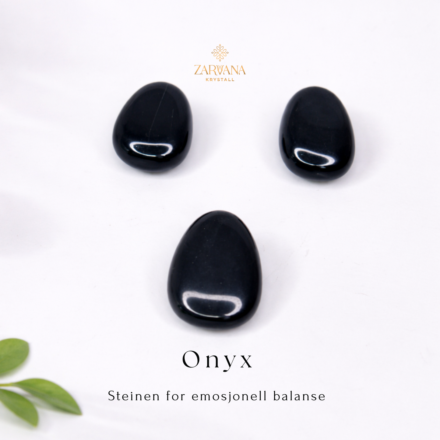 Onyx Dråpe 3 cm – Beskyttelse, indre ro, følelsesbalanse