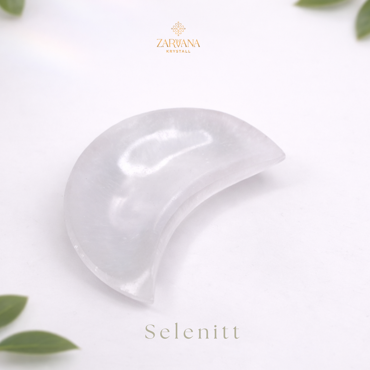 Selenitt Halvmåne 10 cm