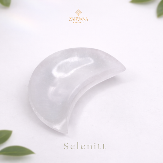 Selenitt Halvmåne 10 cm