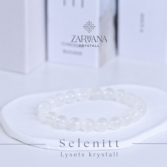 Selenitt armbånd - Lysets krystall