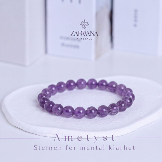 Ametyst armbånd -Steinen for mental klarhet
