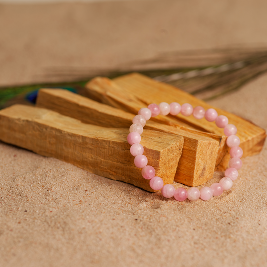 Kunzitt armbånd – 6mm