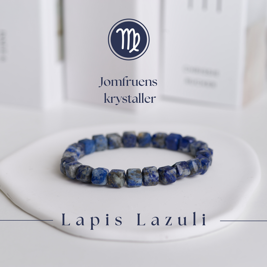 Lapis Lazuli kube armbånd