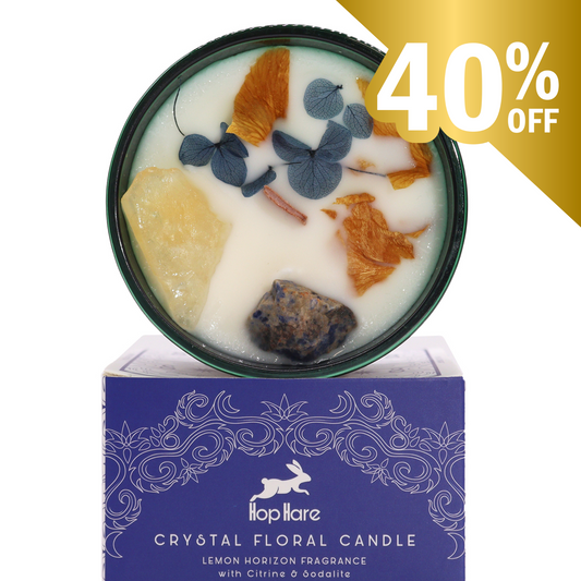 Krystall Candle- Hals- og Tredje Øye Chakra