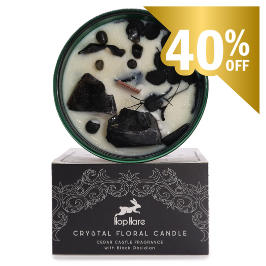 Krytstall Candle- Rotchakra