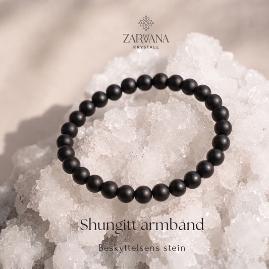 Shungitt armbånd - Beskyttelsens stein
