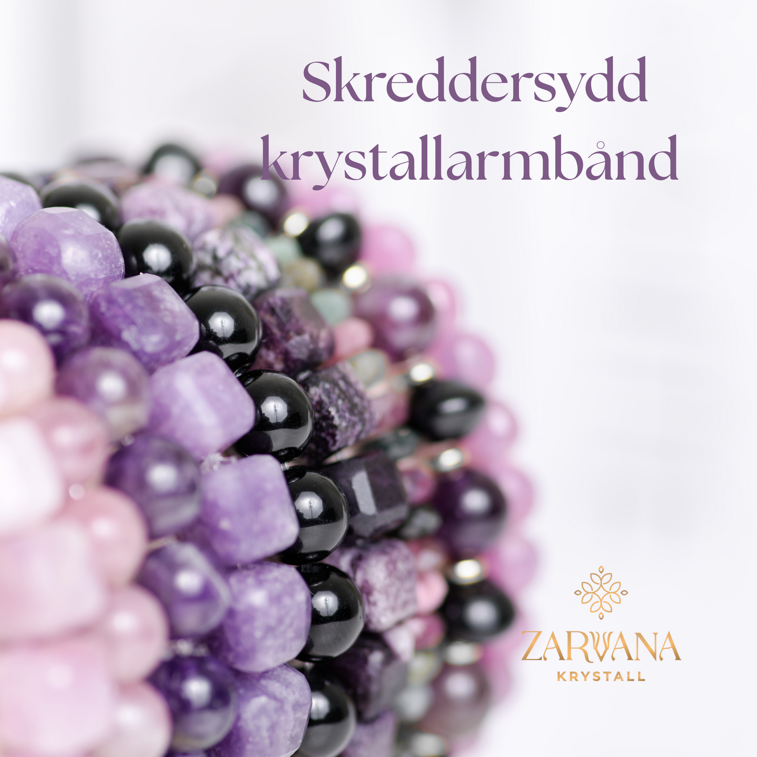 Krystallarmbånd med tarotritual