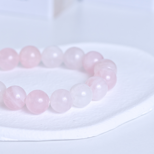 Rosenkvarts armbånd – 10 mm