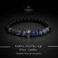 Indre styrke og klar tank Armbånd - Sodalitt, Onyx &amp; Lavastein