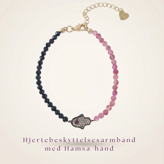 Hjertebeskyttelsesarmbånd med Hamsa-hånd