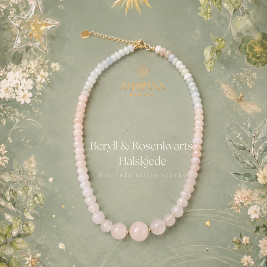 Beryll & Rosenkvarts Halskjede – Hjertets stille styrke