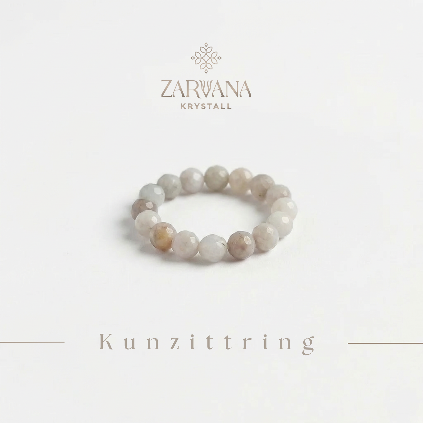 Kunzitt elastisk ring