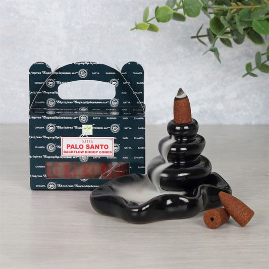 Satya Palo Santo Backflow Røkelseskoner