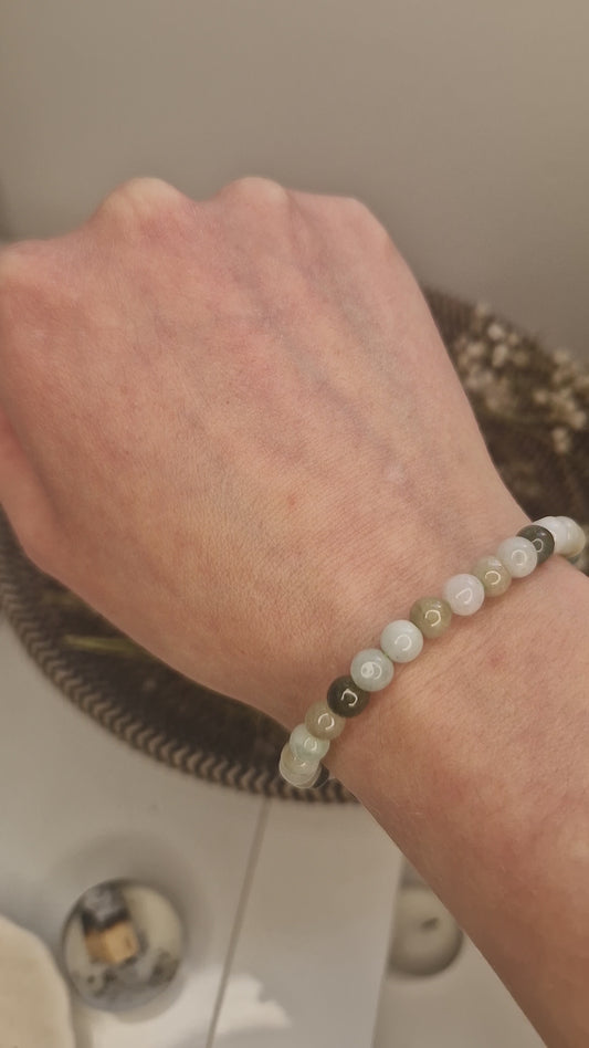 Jade armbånd 6 mm – Ro, balanse og harmoni